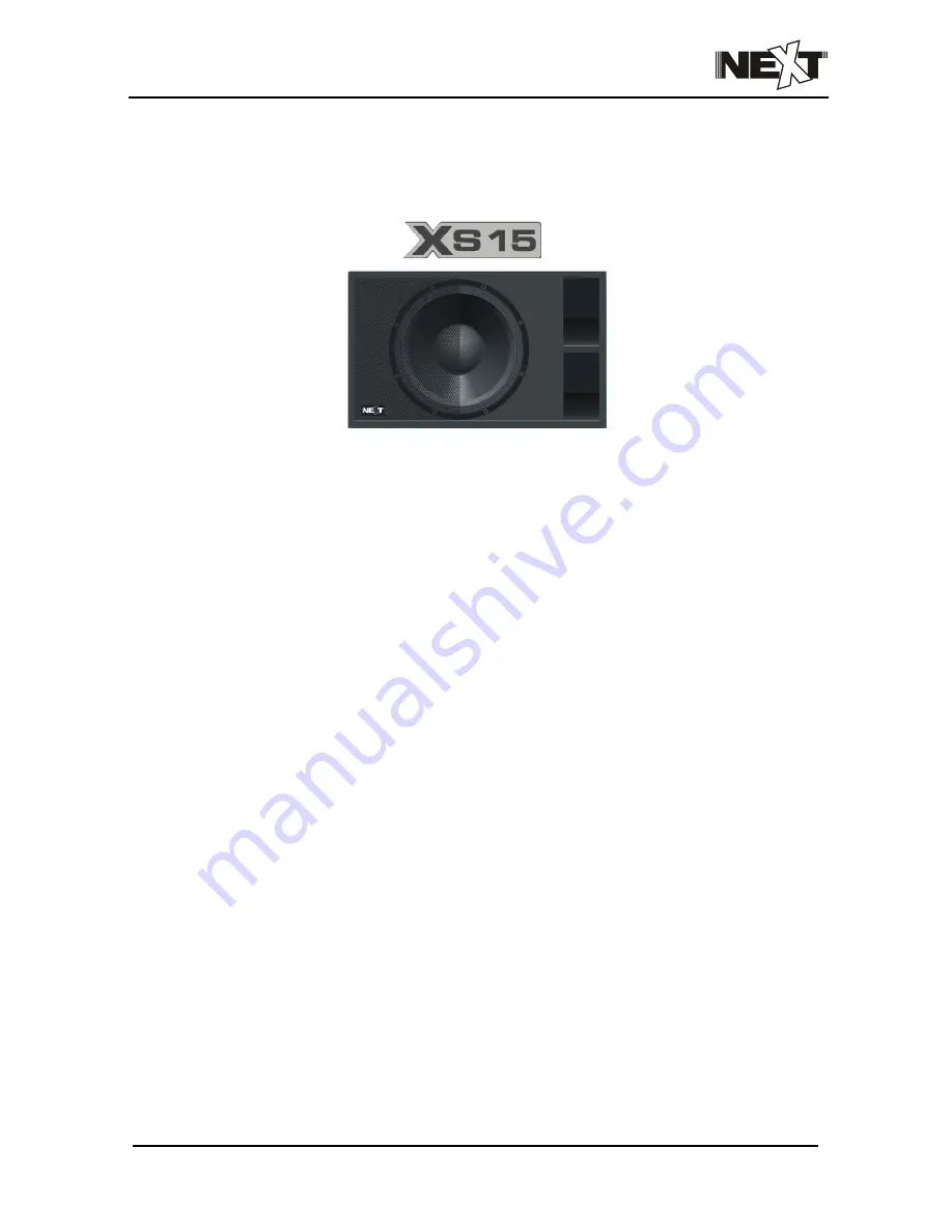 Next X-line Xs15 User Manual Download Page 9