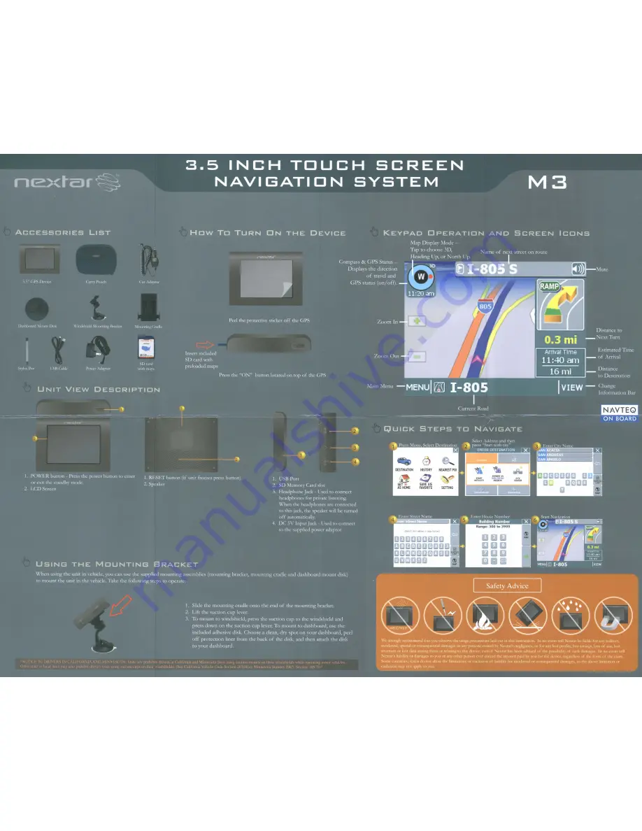 Nextar Automative navigation system Instruction Manual Download Page 26