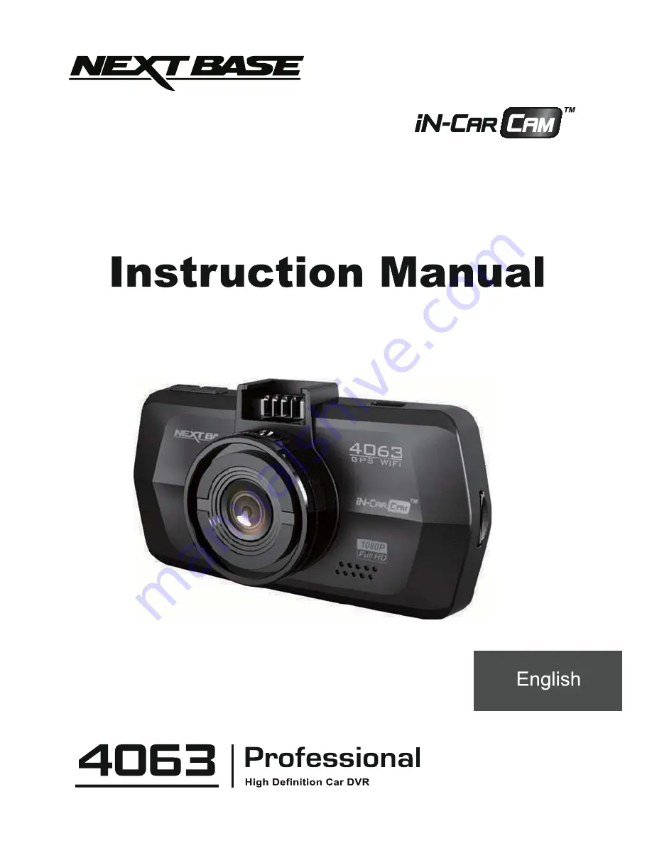 NextBase NBDVR4063 Instruction Manual Download Page 1