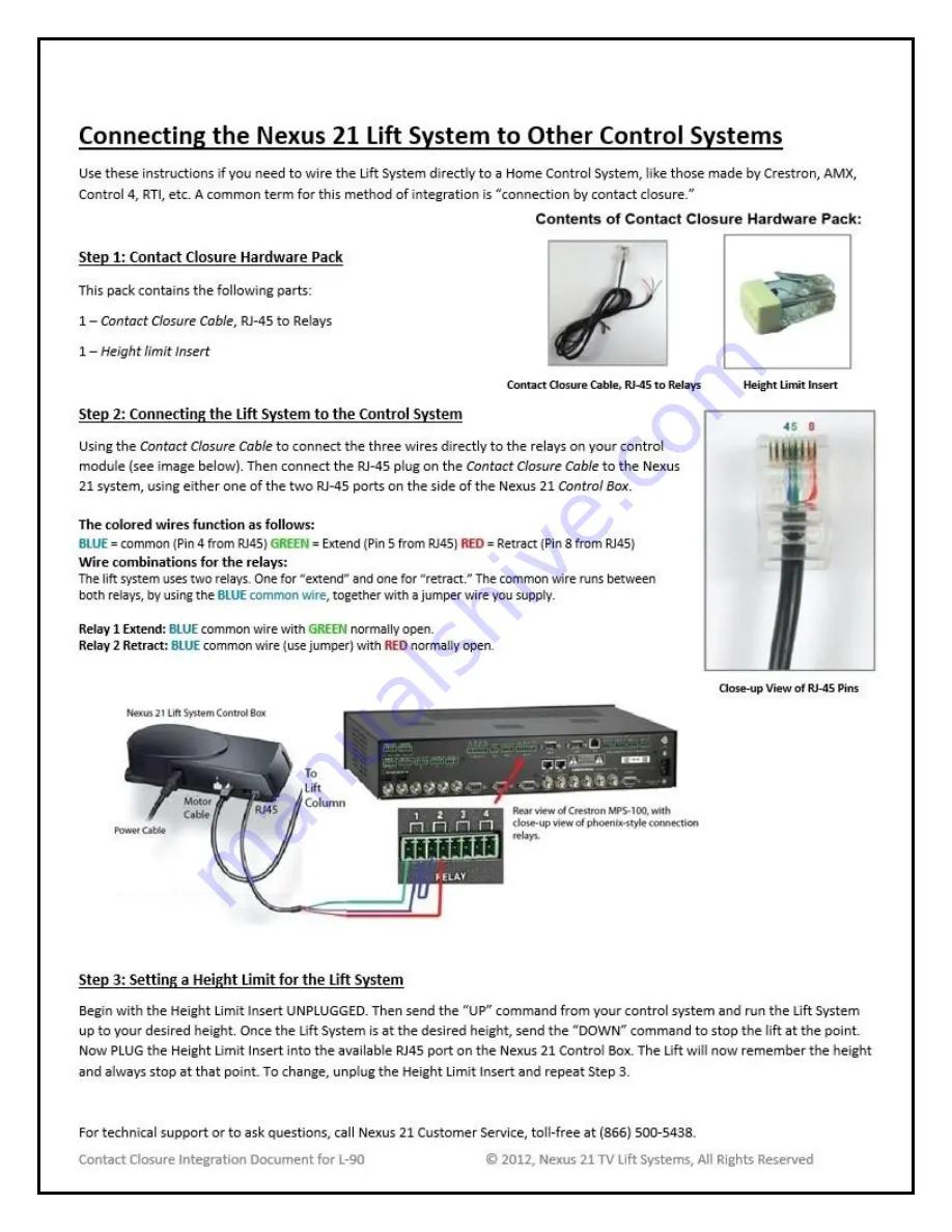 Nexus 21 L-50 Installation Instructions Manual Download Page 23