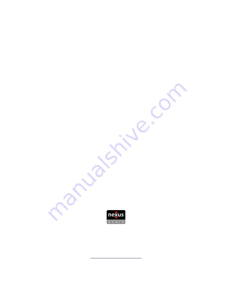 Nexus Audio C-4.4 Installation Instructions Manual Download Page 30