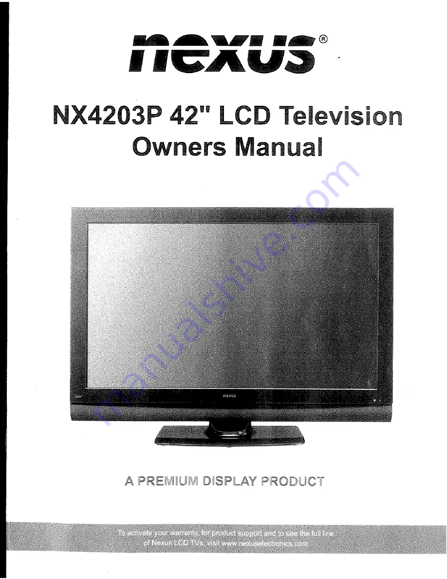 Nexus NX4203P Owner'S Manual Download Page 1