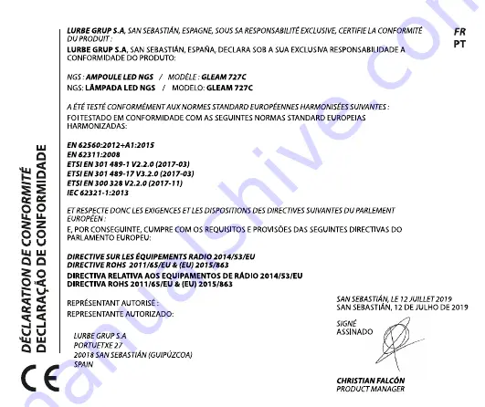 NGS GLEAM 727C User Manual Download Page 58