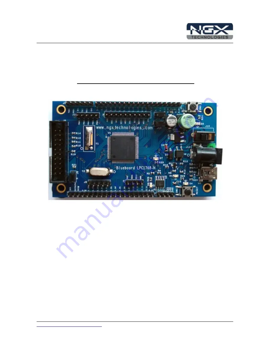 NGX Technologies BlueBoard-LPC1768-H User Manual Download Page 1