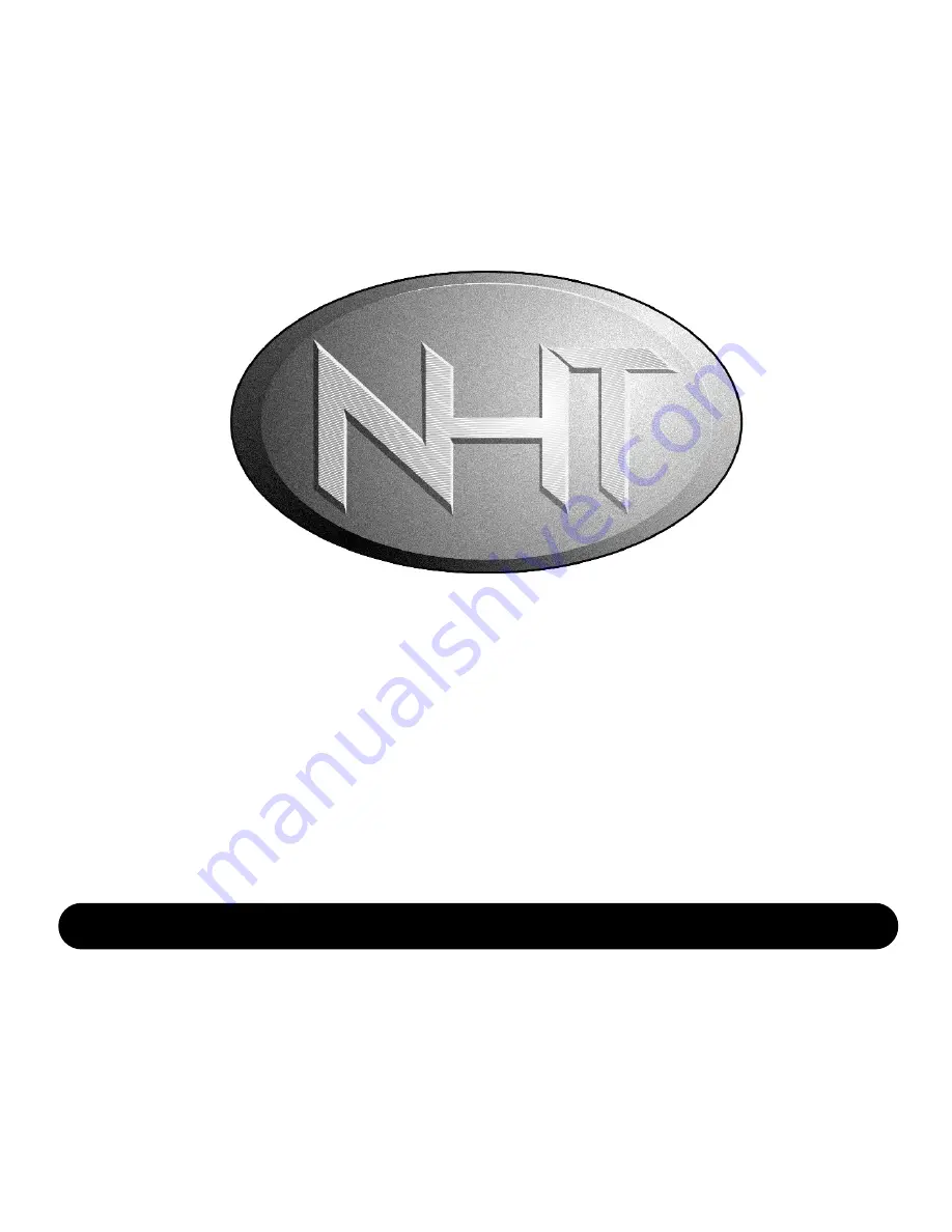 NHT iWS Owner'S Manual Download Page 1