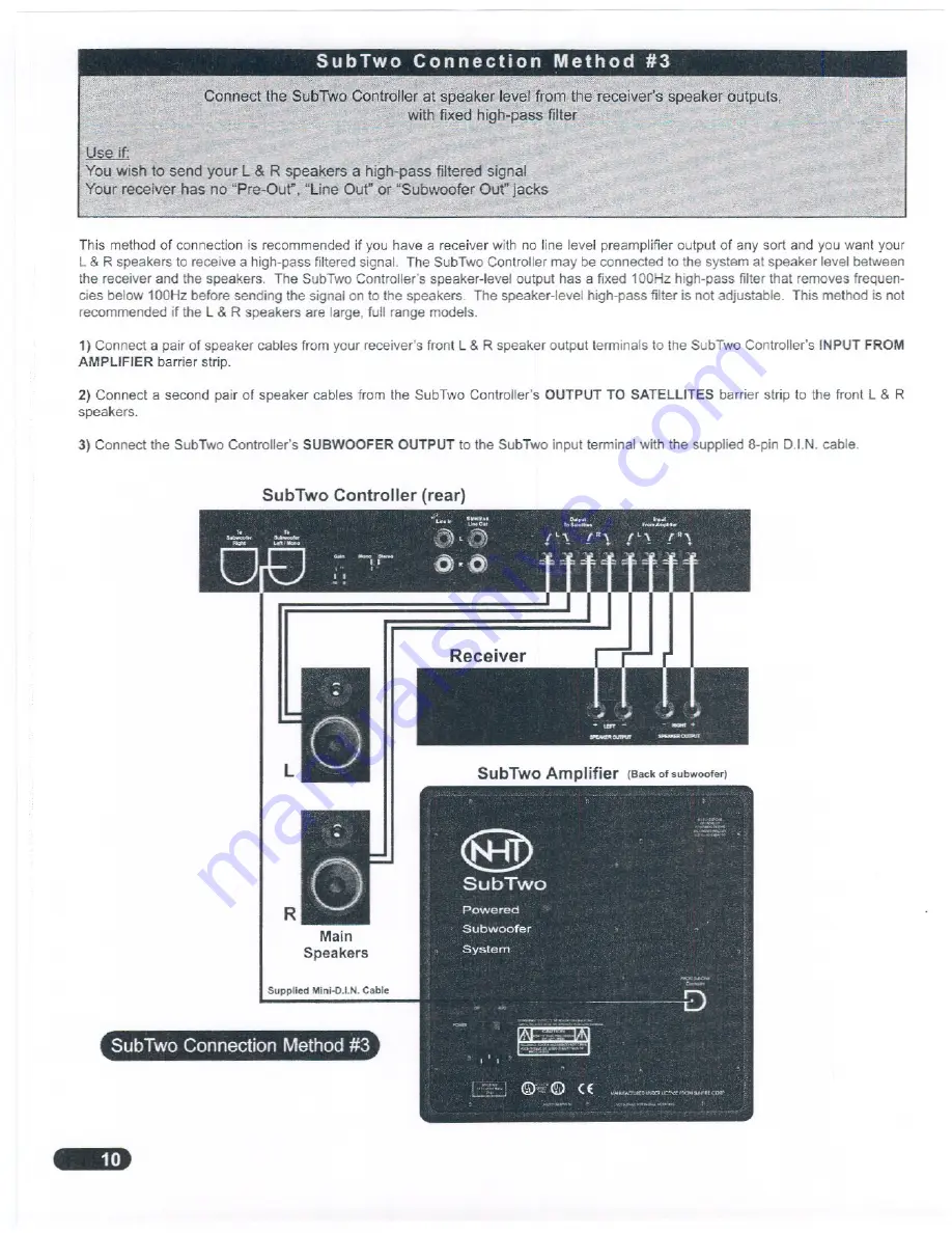 NHT SubTwo User Manual Download Page 11