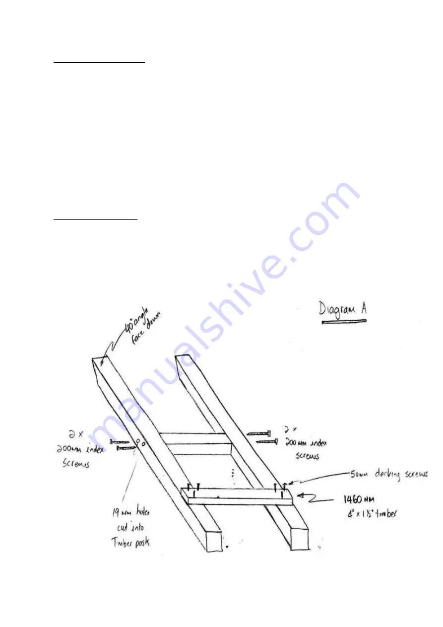 NI Climbing Frames Double Climbing Frame Assembly Instructions Manual Download Page 3