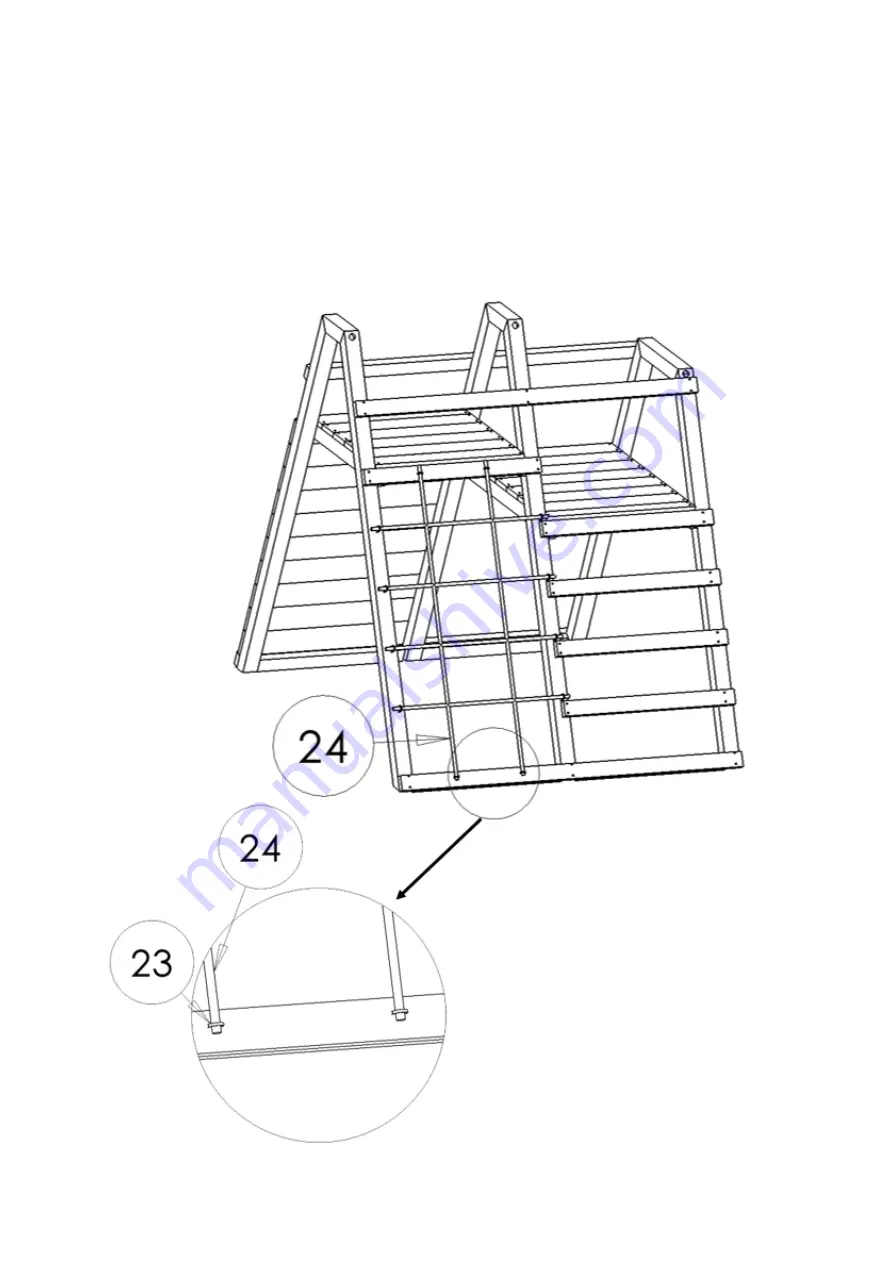 NI Climbing Frames Rocky's Climber Instruction Manual Download Page 23