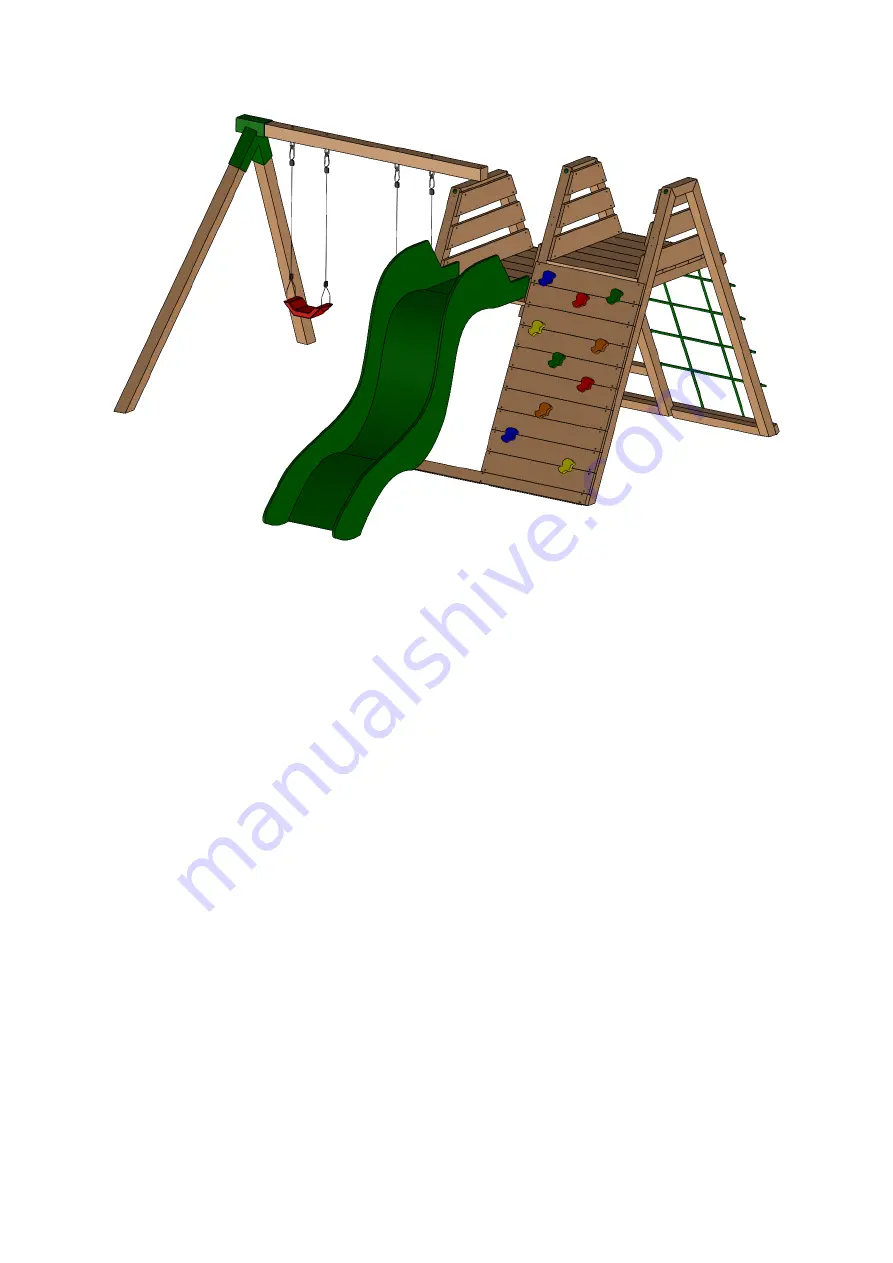 NI Climbing Frames Rocky's Climber Instruction Manual Download Page 30