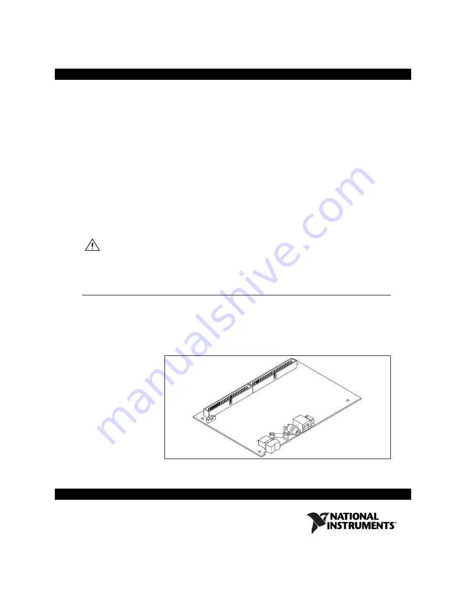 NI DAQPad-6016 OEM Скачать руководство пользователя страница 1