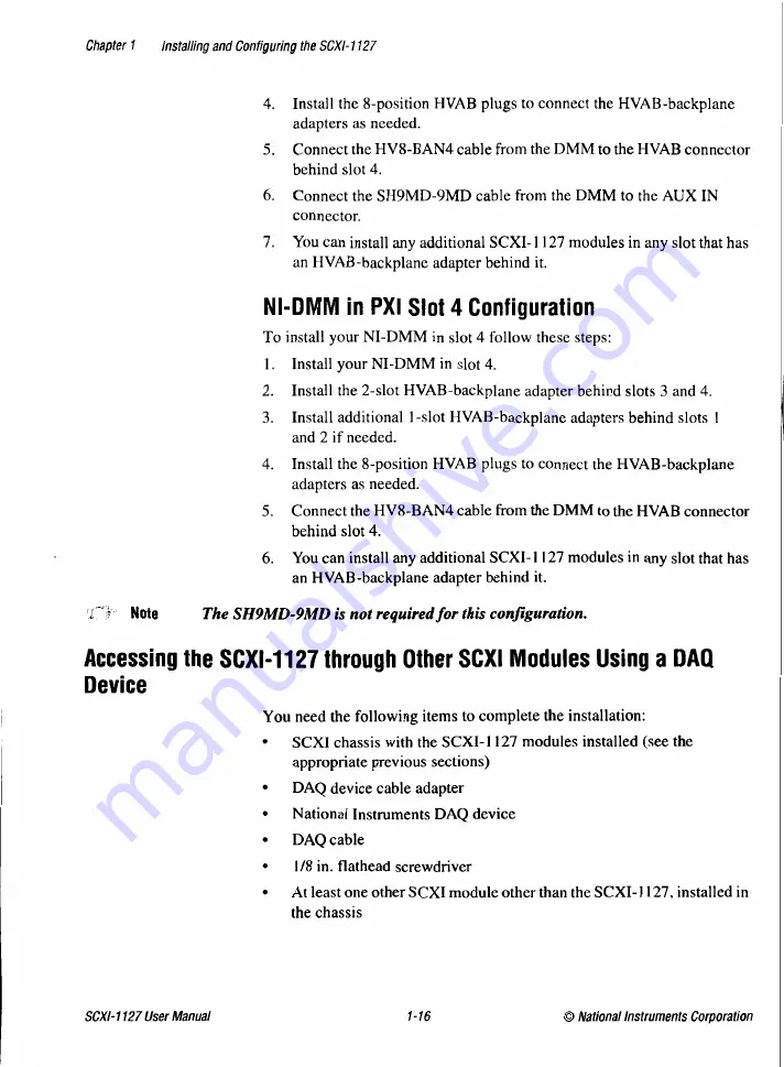 NI SCXI-1127 Скачать руководство пользователя страница 27