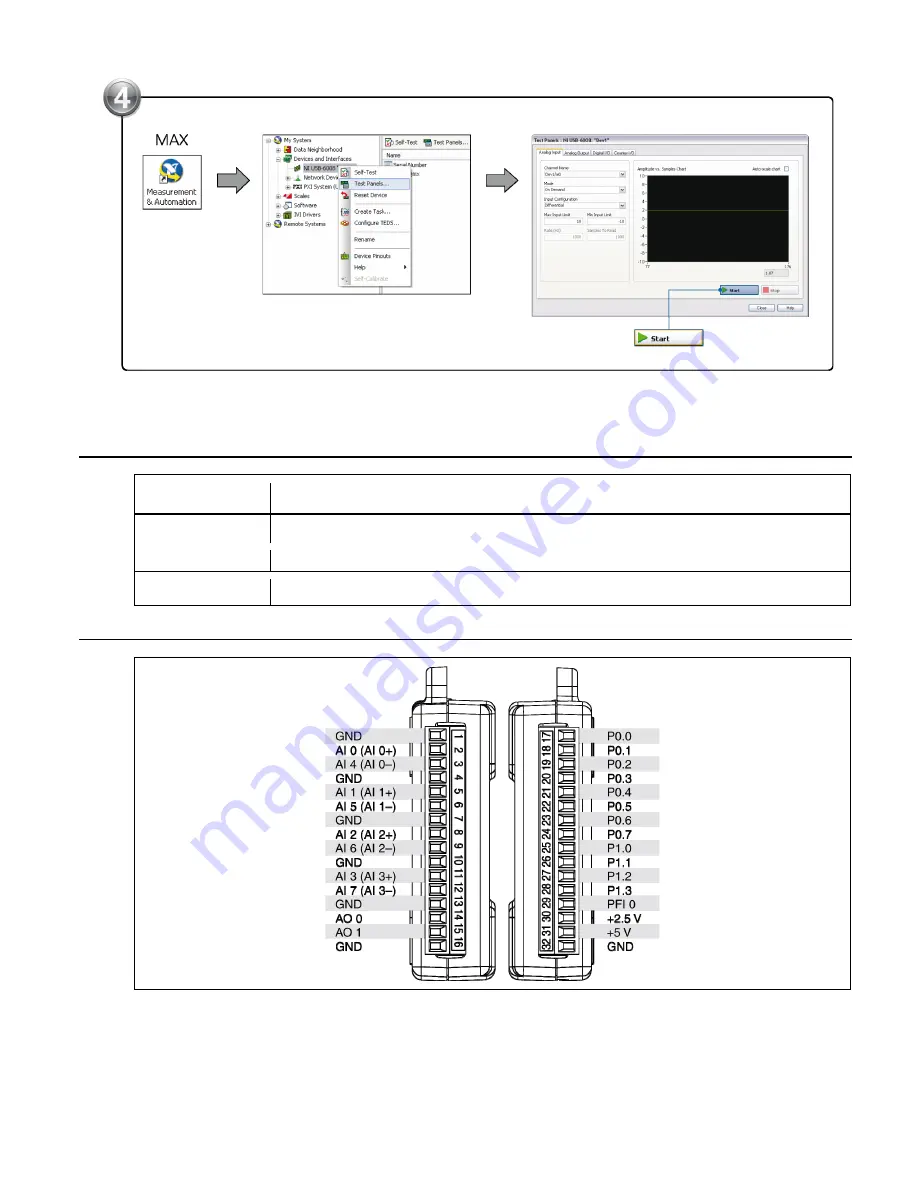 NI USB-6008 Скачать руководство пользователя страница 60