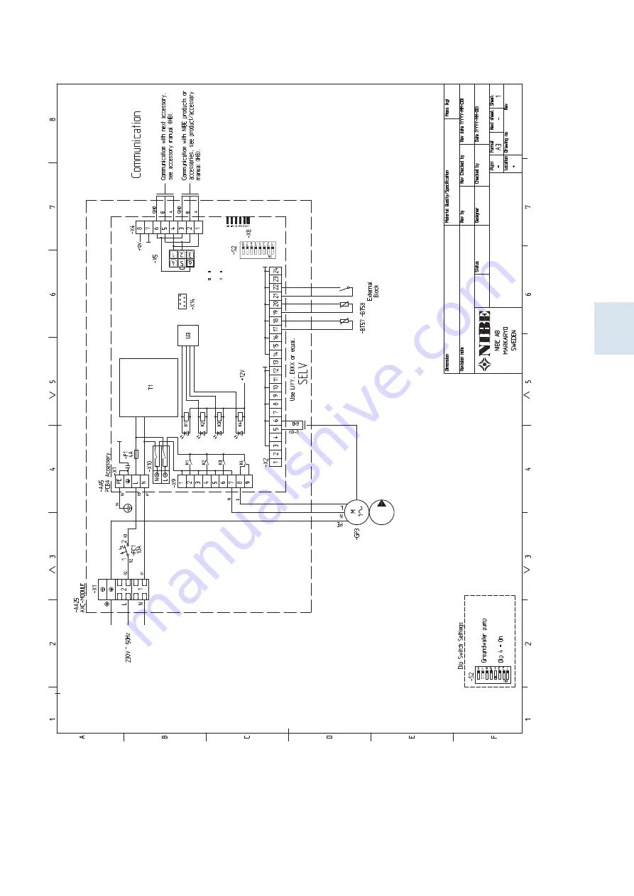 Nibe AXC 40 Installer Manual Download Page 63