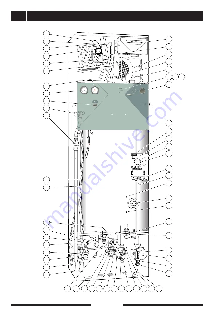 Nibe Fighter 200P Installation And Maintenance Instructions Manual Download Page 22