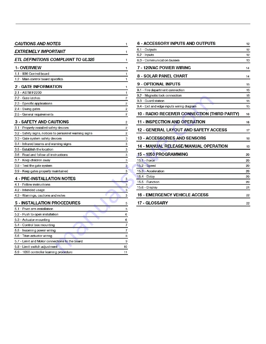 Nice Apollo Titan 912L User Manual Download Page 2