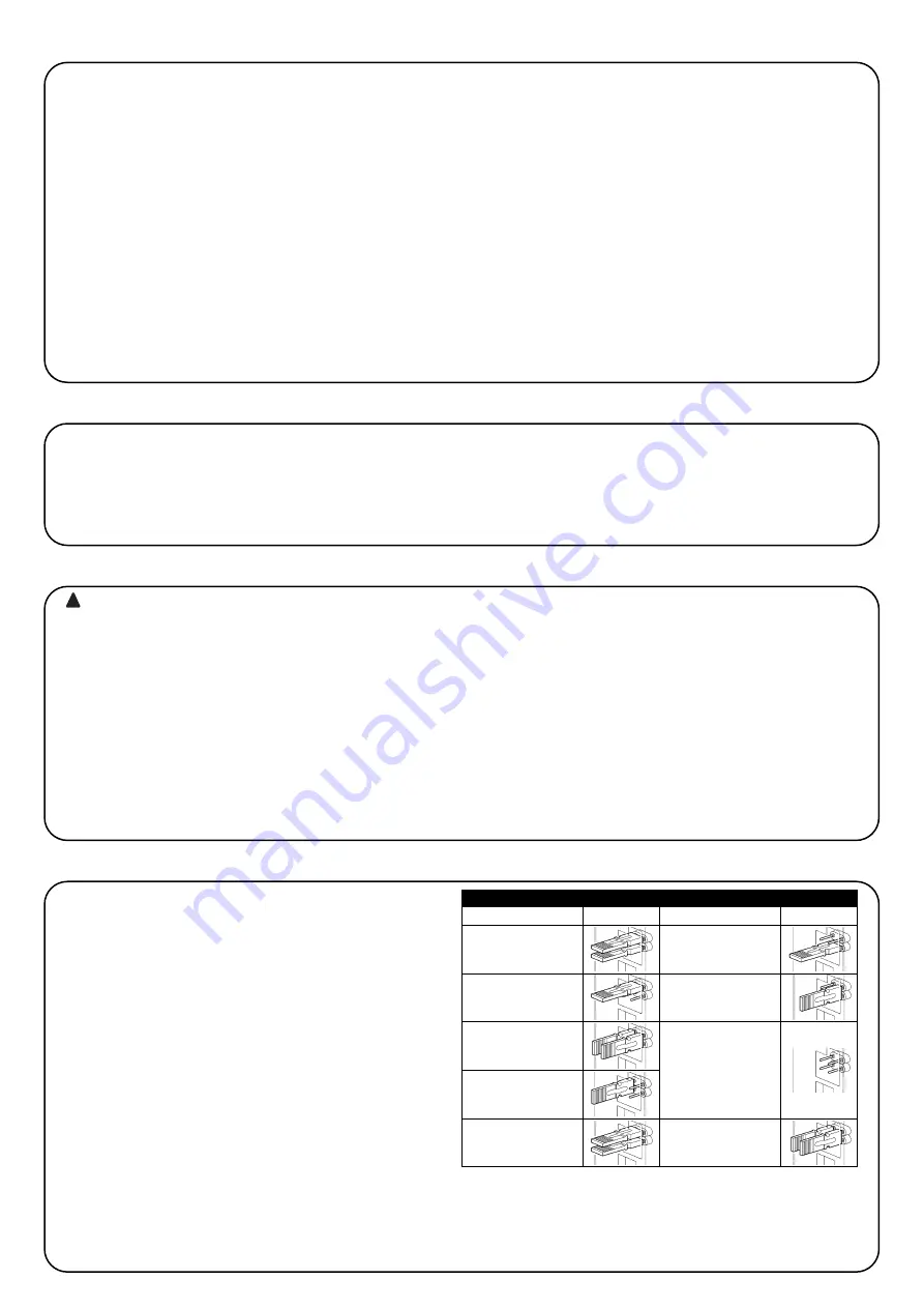 Nice F210B Instructions And Warnings For The Fitter Download Page 6