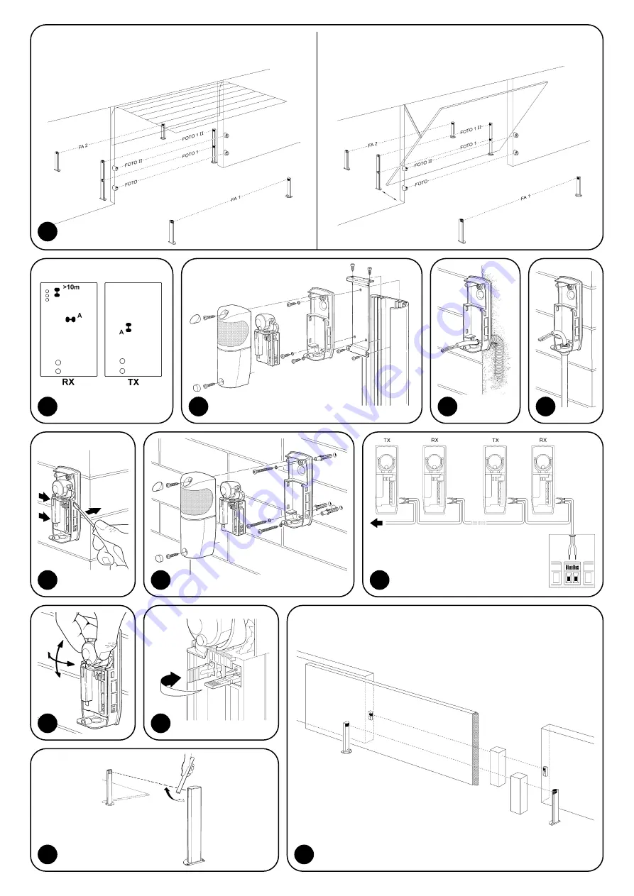 Nice F210B Instructions And Warnings For The Fitter Download Page 17