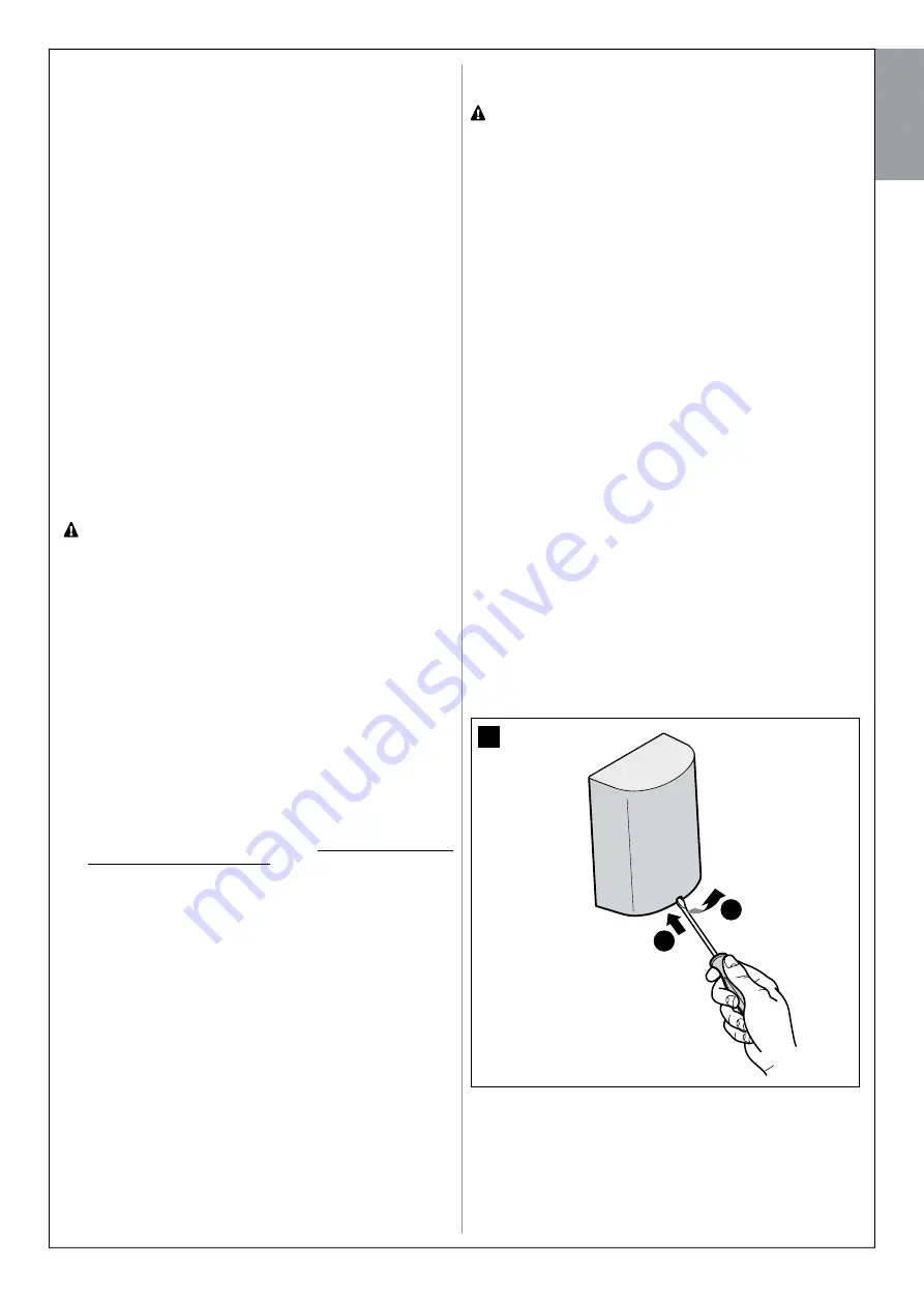 Nice RIVA Series Instructions And Warnings For Installation And Use Download Page 15