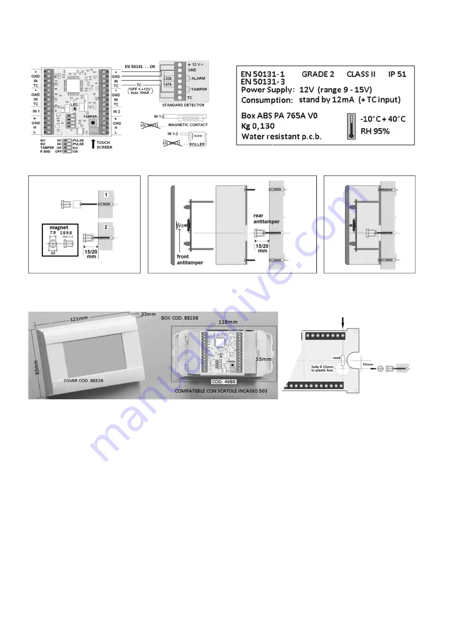 Nice Silentron Sil Bus 4080 Instructions And Warnings For Installation And Use Download Page 7