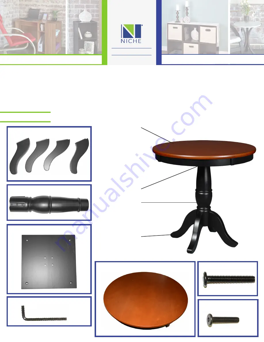 Niche TVCTR30 Assembly Instructions Download Page 1