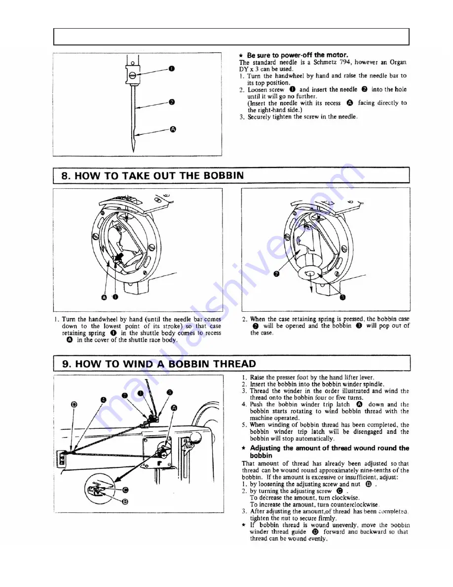 Nick-O Sew NKS-441 Series Engineer'S Manual Download Page 24