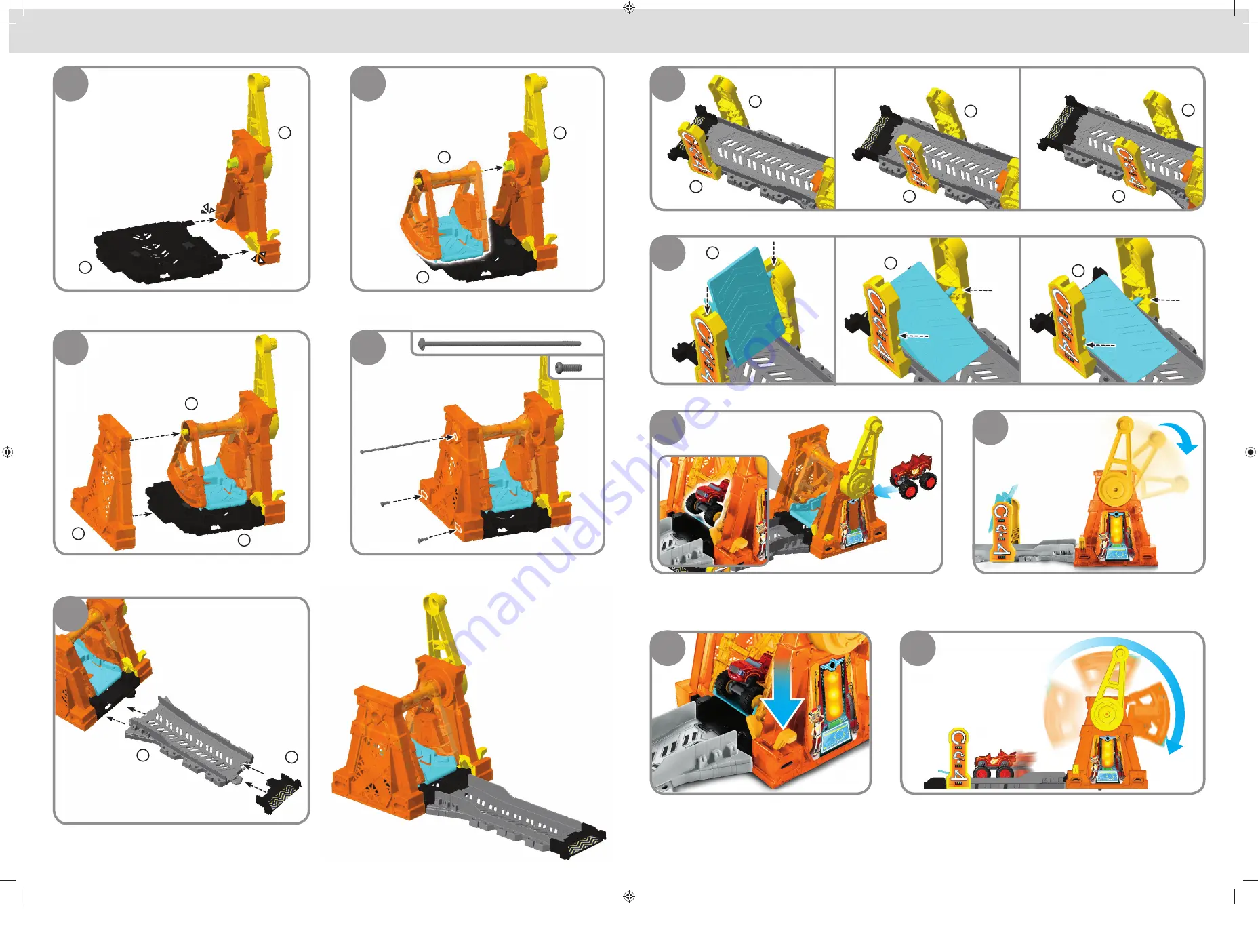 Nickelodeon Blaze & the Monster Machines Light and Launch Hyper Loop Скачать руководство пользователя страница 2