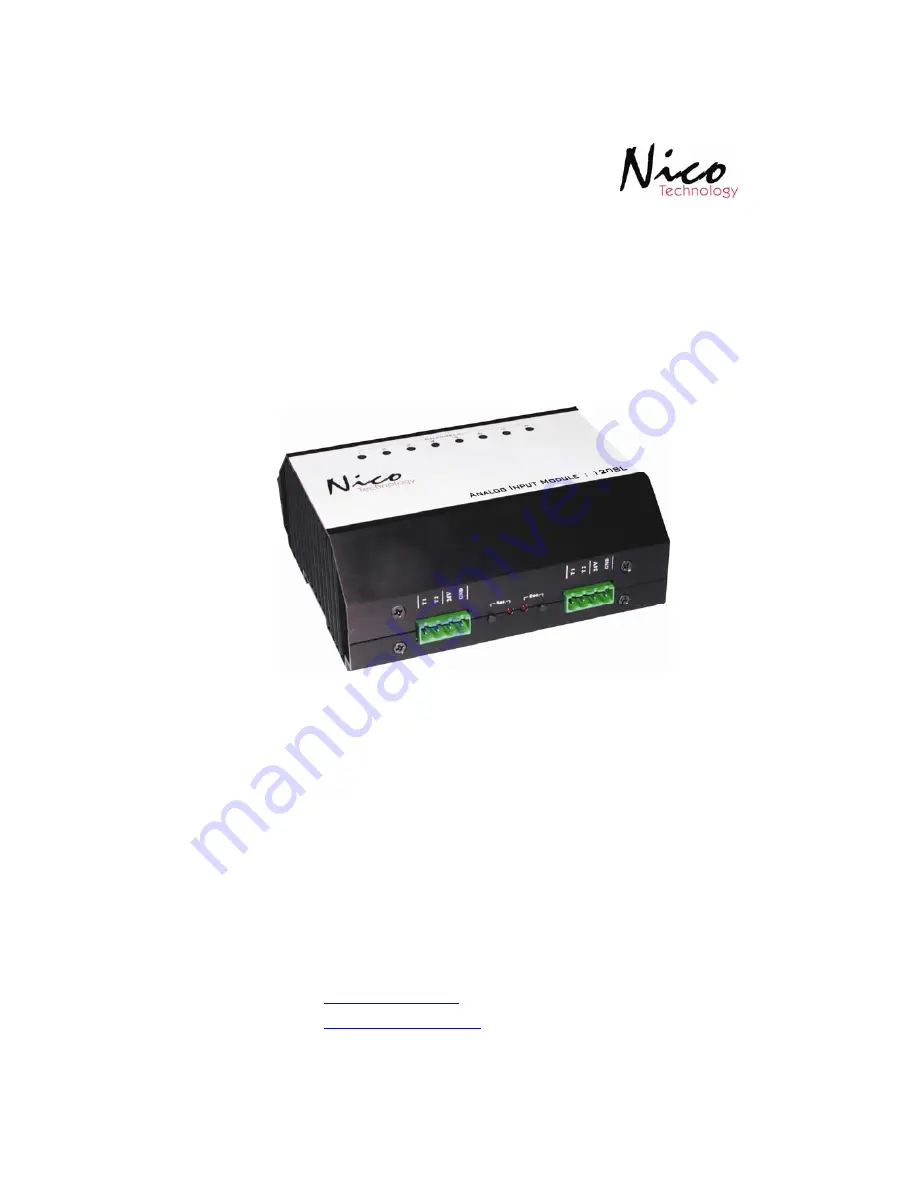 Nico Technology 1208L User Manual Download Page 1