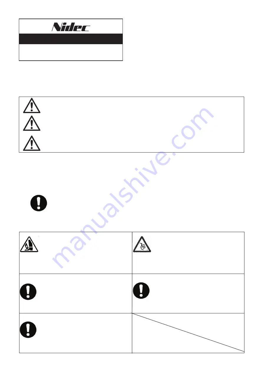 Nidec FGS-50L Operation Manual Download Page 5