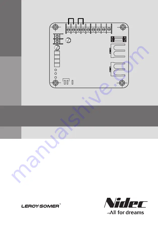 Nidec LEROY-SOMER R120 Скачать руководство пользователя страница 1