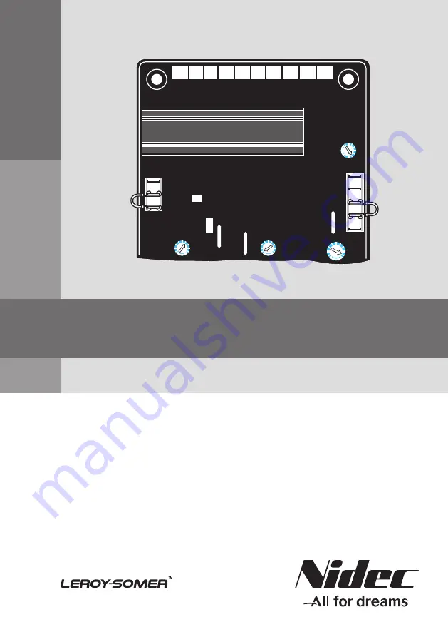 Nidec Leroy-Somer R449 Installation And Maintenance Manual Download Page 1