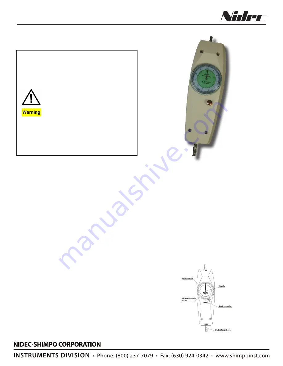 Nidec MFD-02 Operation Manual Download Page 1