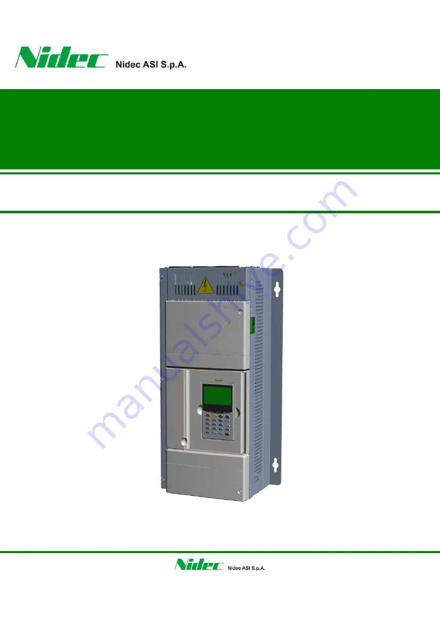 Nidec SPDM CONTROL BOX Скачать руководство пользователя страница 1