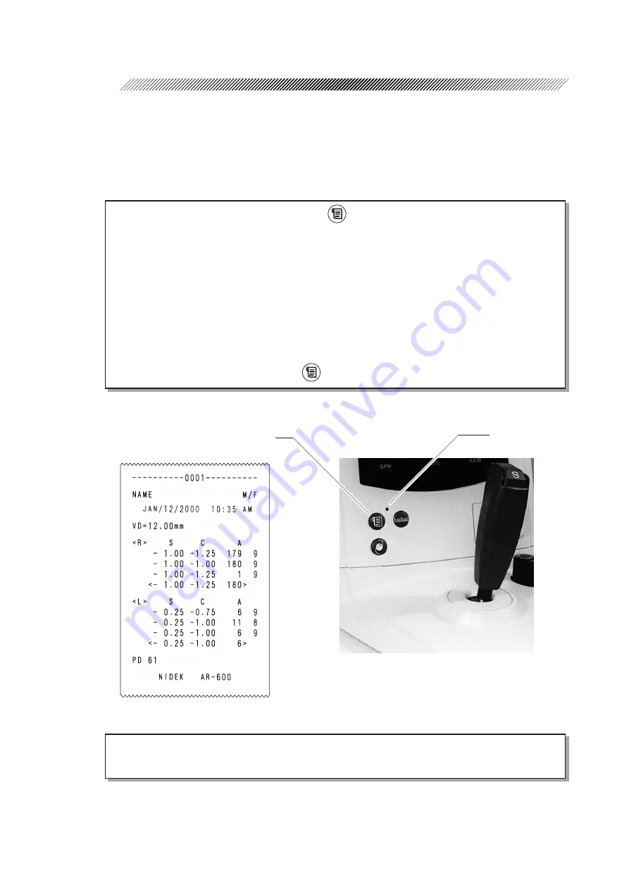 Nidek Medical AR-600 Operator'S Manual Download Page 32