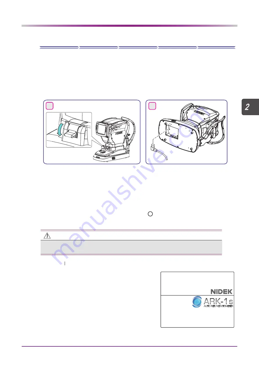 Nidek Medical ARK-1S Operator'S Manual Download Page 25