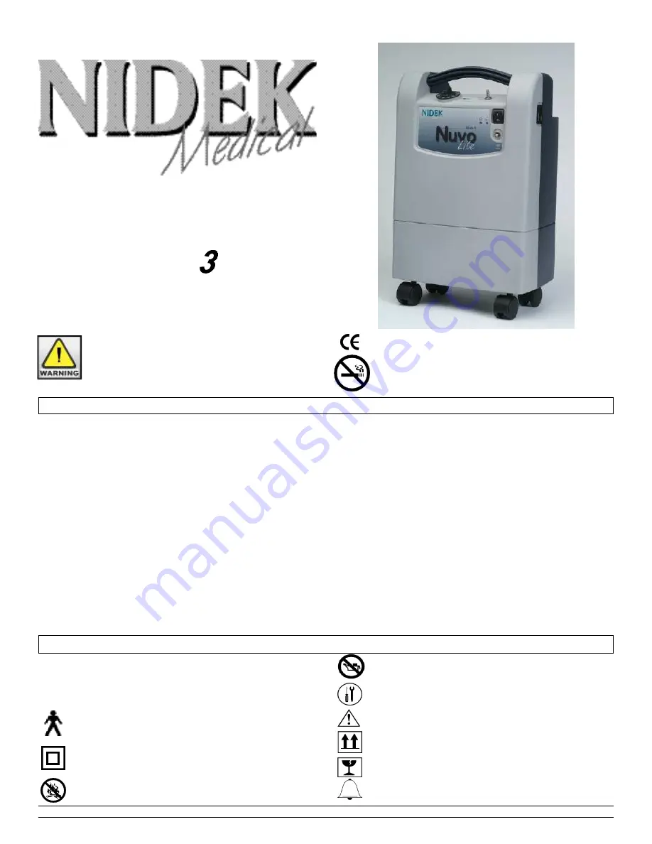 Nidek Medical Mark 5 Nuvo OCSI Lite 3 User Manual Download Page 1