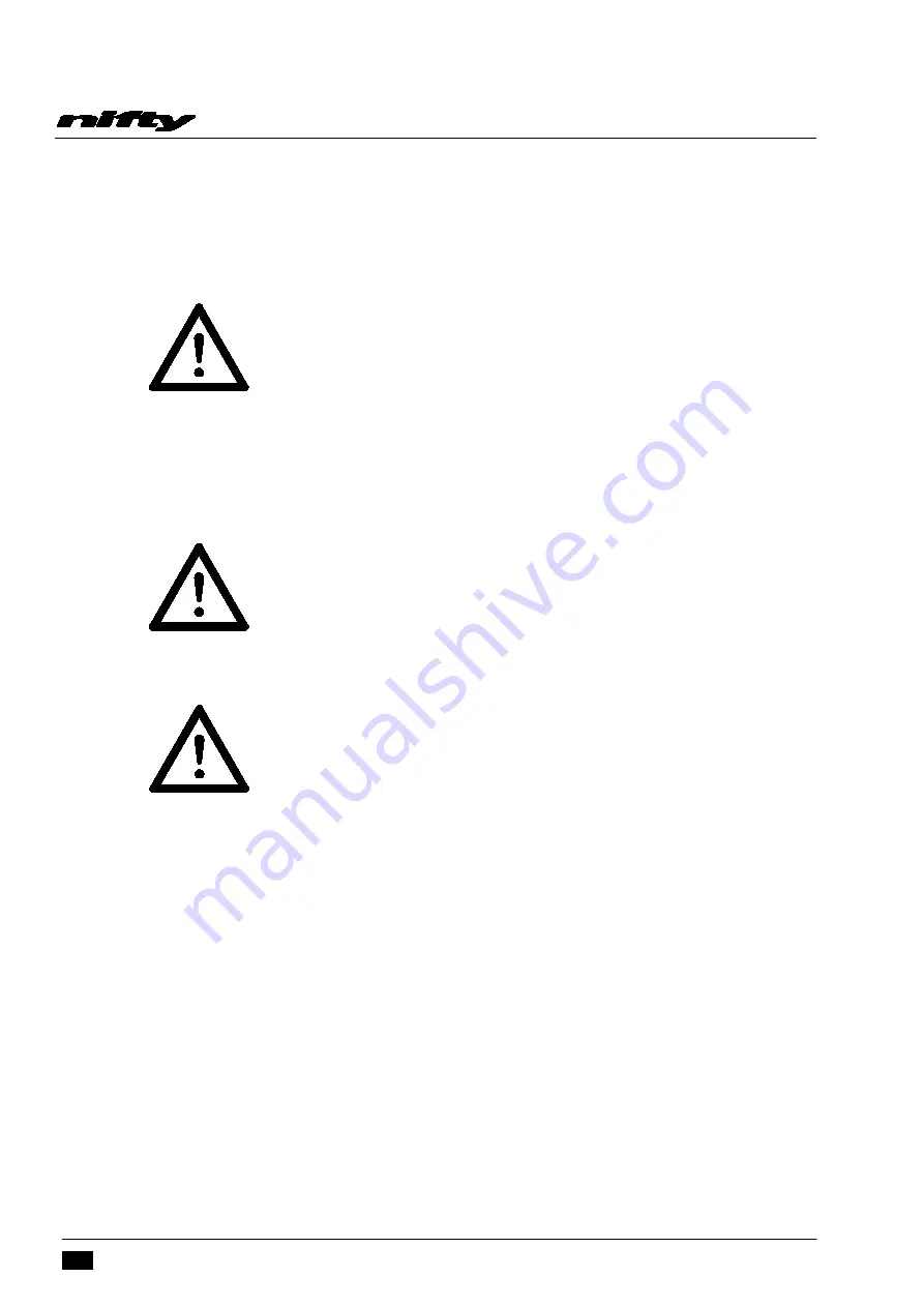 NIFTYLIFT SD34T Series Operating/Safety Instructions Manual Download Page 10