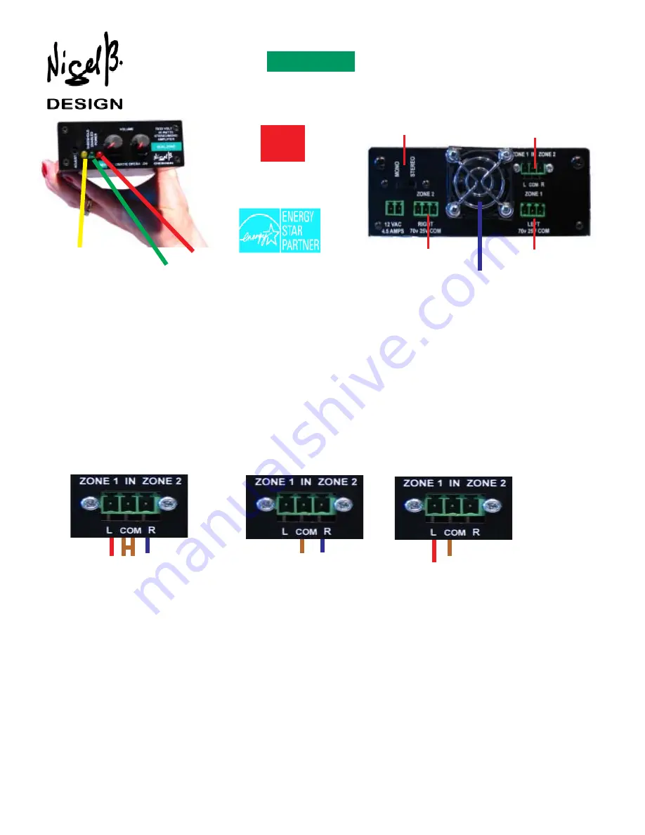 Nigel B Design NB-70AMP Instruction Manual Download Page 1