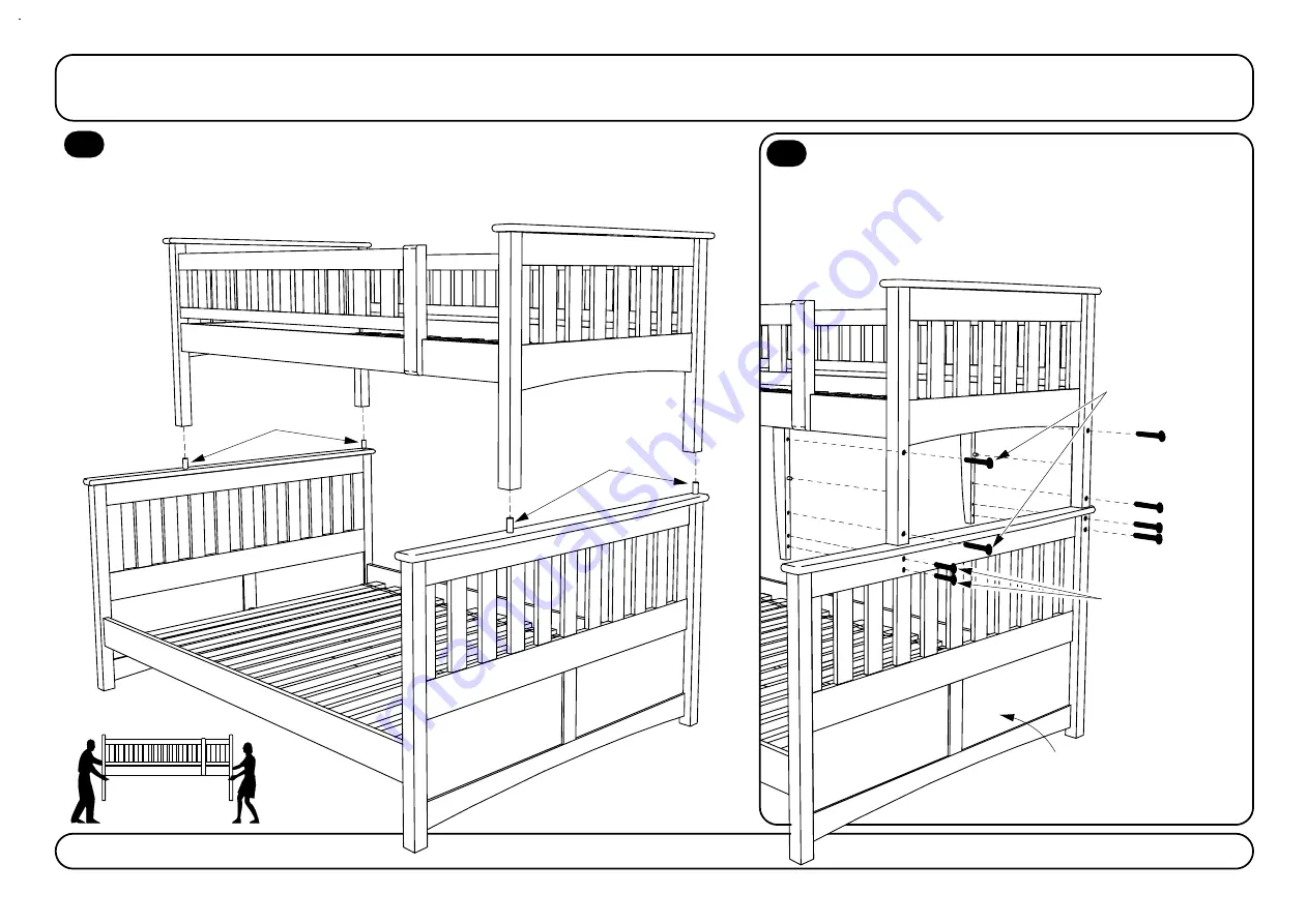 Night & Day Furniture Ginger Twin Full Bunk Bed Скачать руководство пользователя страница 8