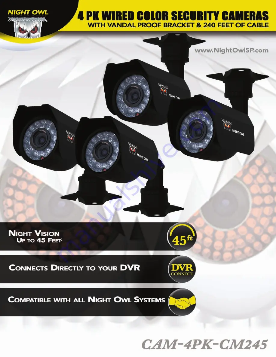 Night Owl CAM-4PK-CM245 Скачать руководство пользователя страница 1