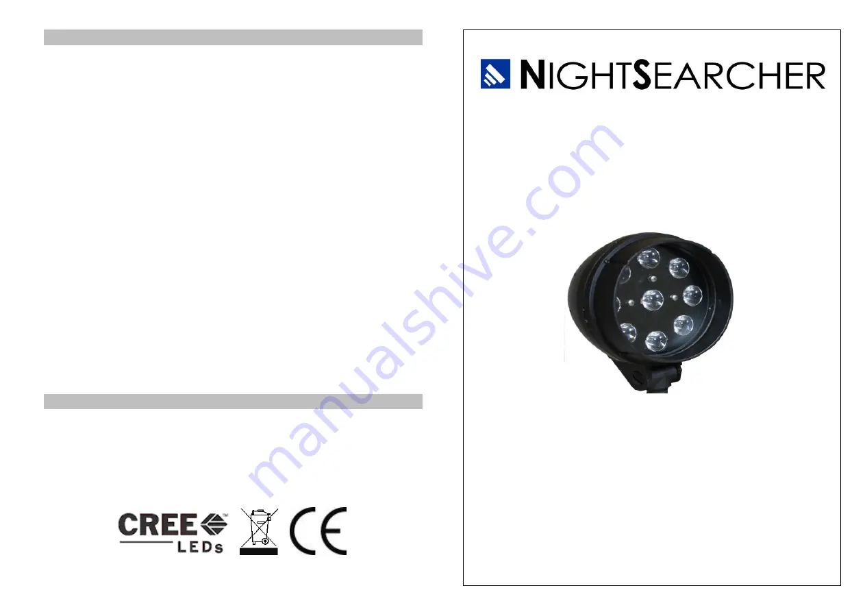 NightSearcher NS750 LED LITE User Manual Download Page 1