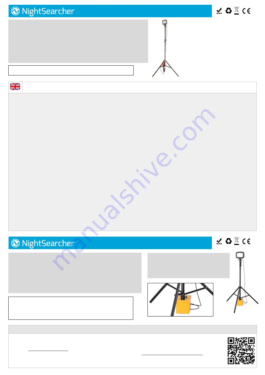 NightSearcher Solaris MegaStar Lite 20K User Manual Download Page 1