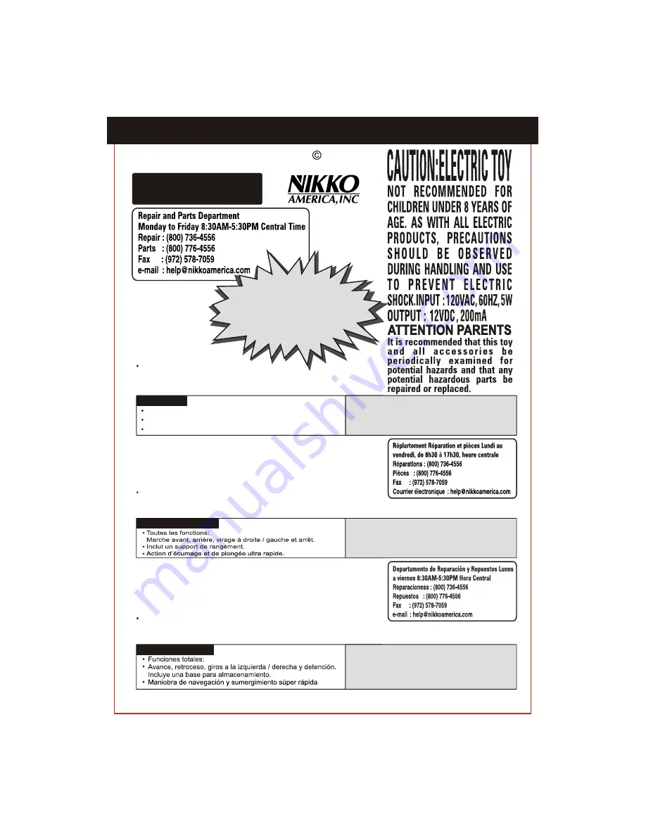 Nikko ST-32620 Owner'S Manual Download Page 1