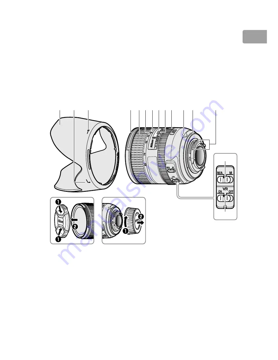 Nikkor AF-S  24-85mm f/3.5-4.5G ED VR User Manual Download Page 15