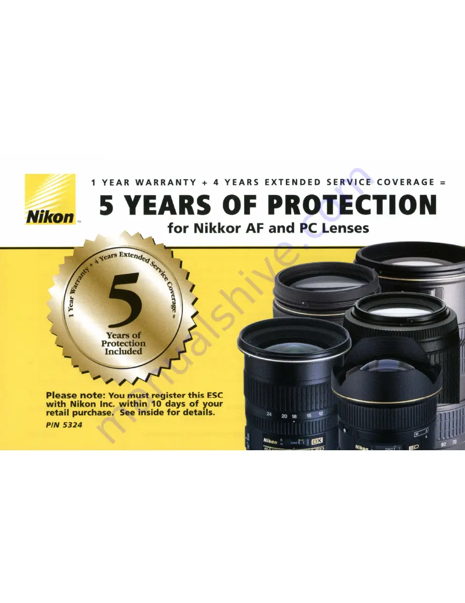 Nikkor NIKKOR AF-S OX NIKKOR 10-24mm f/3.5-4.5G EO Скачать руководство пользователя страница 20