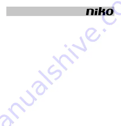 Niko 360-45011 Manual Download Page 1