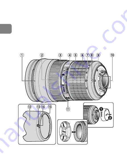 Nikon AF-S NIKKOR 24-70mm f/2.8G ED Скачать руководство пользователя страница 16