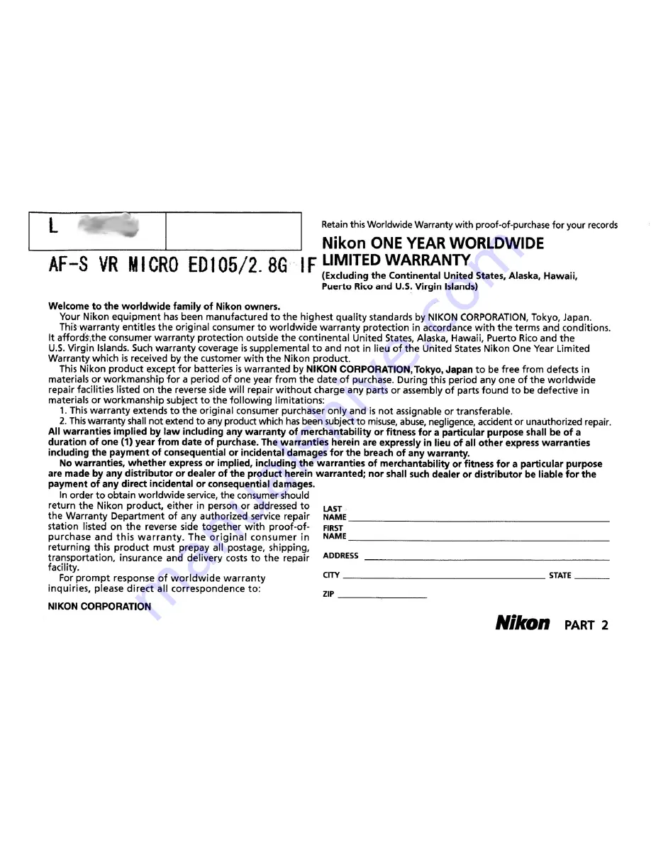 Nikon AF-S VR Micro-Nikko Скачать руководство пользователя страница 24