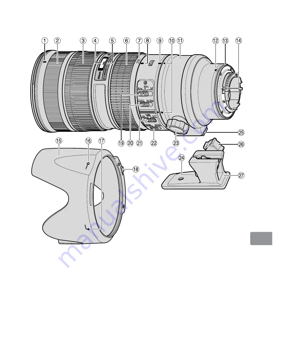 Nikon AF-S VR Zoom-Nikkor 70-200mm f/2.8G IF-ED Скачать руководство пользователя страница 147