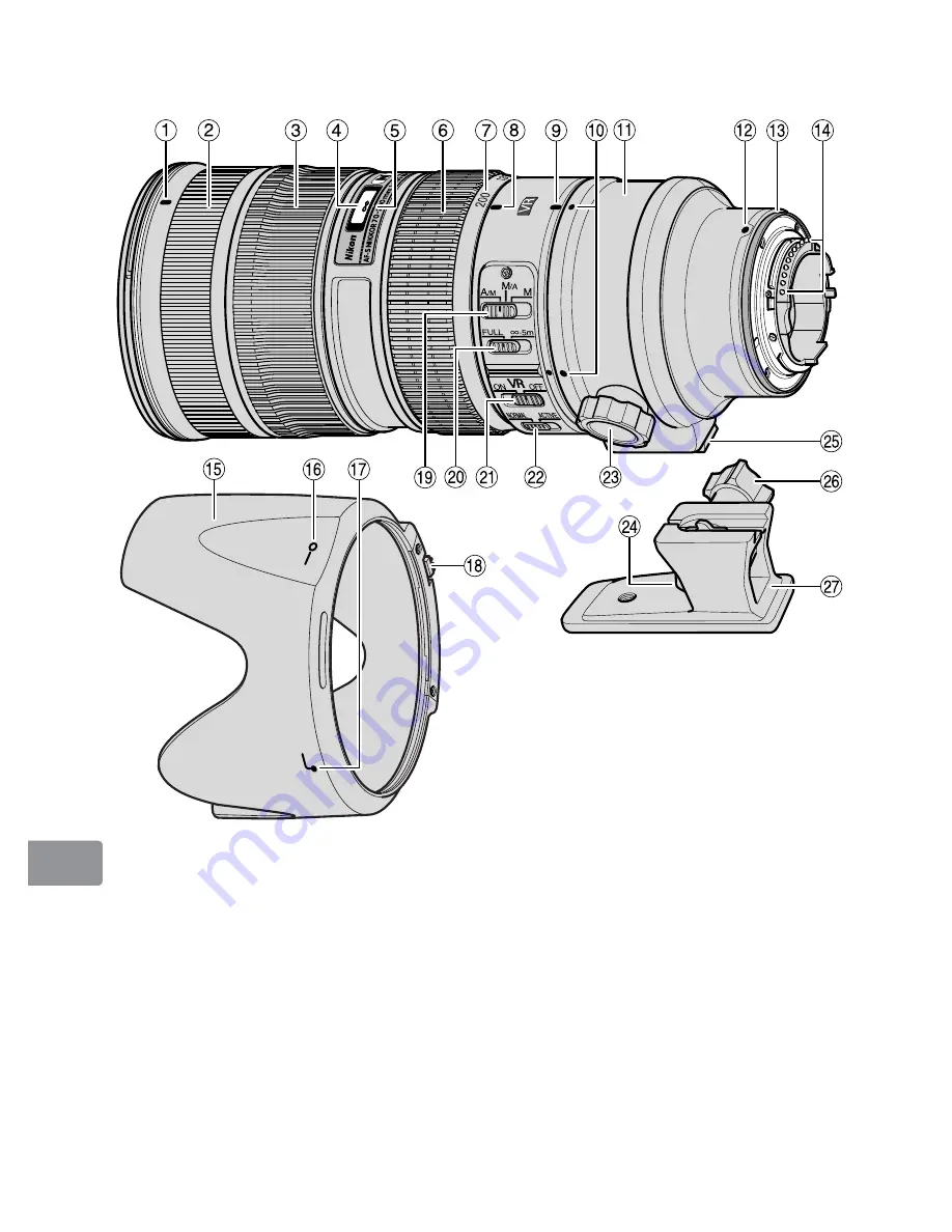 Nikon AF-S VR Zoom-Nikkor 70-200mm f/2.8G IF-ED Скачать руководство пользователя страница 160