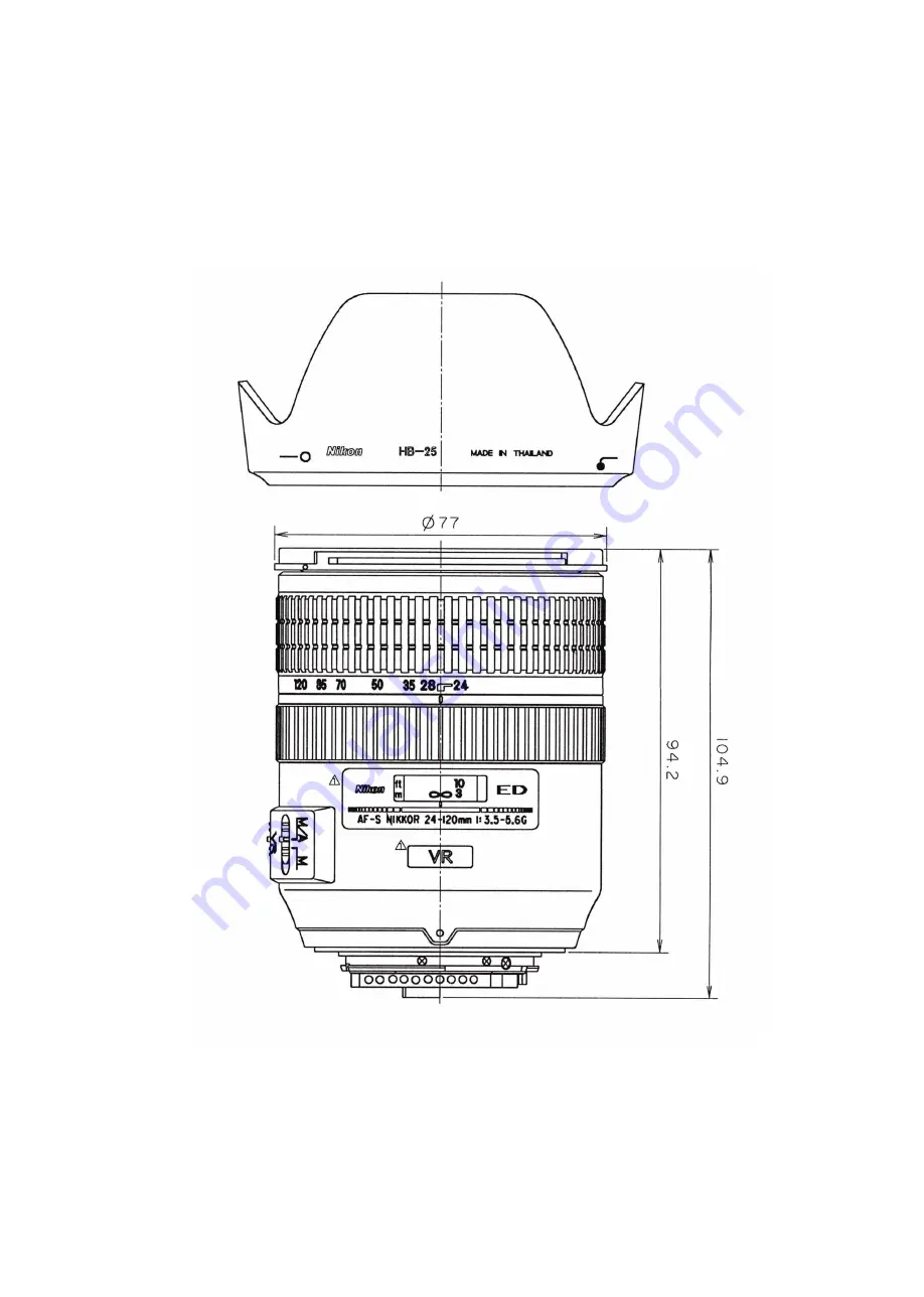 Nikon AF-S VR Zoom-Nikkor ED 24-120mm f/3.5-5.6G IF Скачать руководство пользователя страница 98